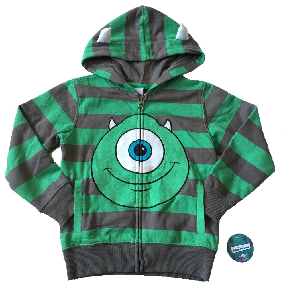 Disney Monsters Inc Mike Striped Hoodie